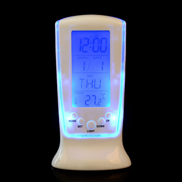 Electronic alarm clock with music display temperature lazy alarm multifunctional luminous LED alarm clock student gift ornaments