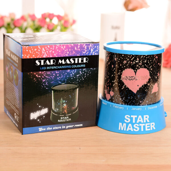 Creative romantic couple starry sky lamp, silent LED projection lamp, starry night light, gift for friends, lovers, and holidays.