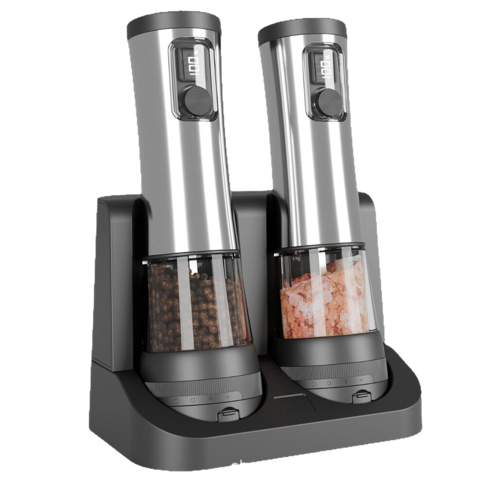 Grinder kitchen utensils electric grinder stainless steel rechargeable pepper mill electric grinder - Image 5