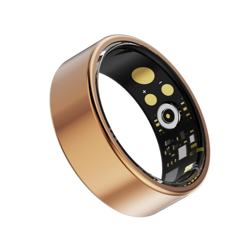 Cross-border smart ring black technology Bluetooth blood oxygen heart rate blood pressure health monitoring for men and women waterproof black technology ring - Image 5