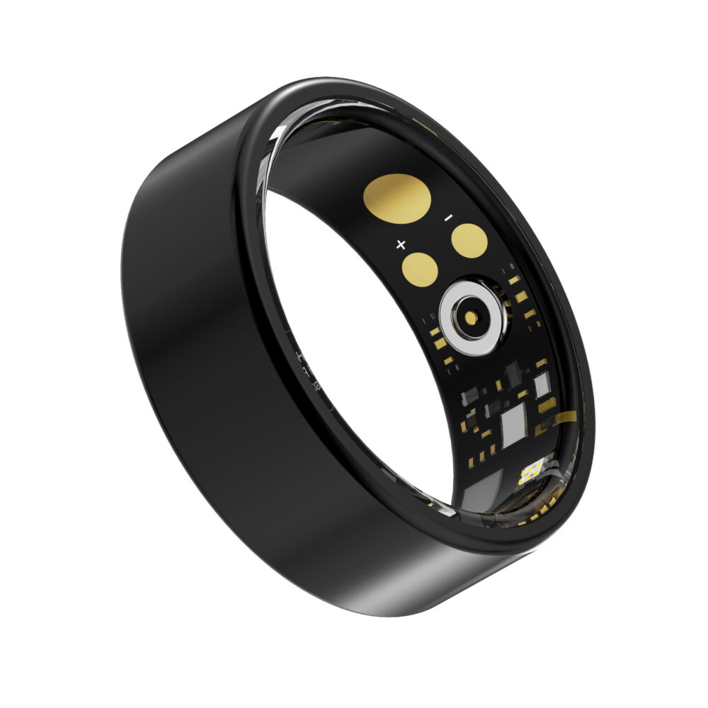 Cross-border smart ring black technology Bluetooth blood oxygen heart rate blood pressure health monitoring for men and women waterproof black technology ring - Image 6