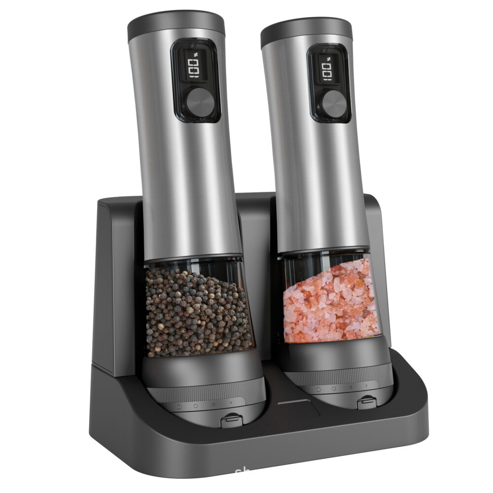 Grinder kitchen utensils electric grinder stainless steel rechargeable pepper mill electric grinder