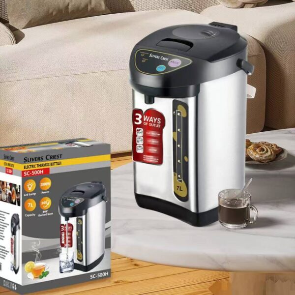 Foreign trade cross-border European standard, British standard, American standard 110V constant temperature electric kettle 6.8L large capacity integrated thermal insulation hot water pot.