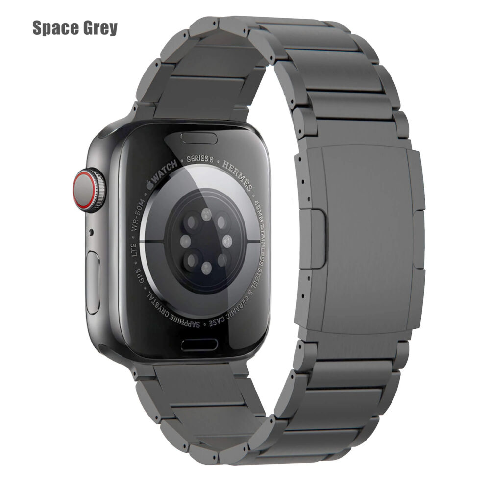 ⁦سوار بتقنية التيتانيوم النقي مناسب لساعة Apple Watch Ultra وسوار Apple S8 و iWatch 1⁩ - الصورة ⁦8⁩