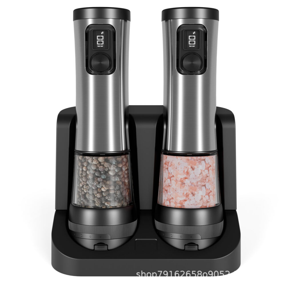 Grinder kitchen utensils electric grinder stainless steel rechargeable pepper mill electric grinder - Image 2
