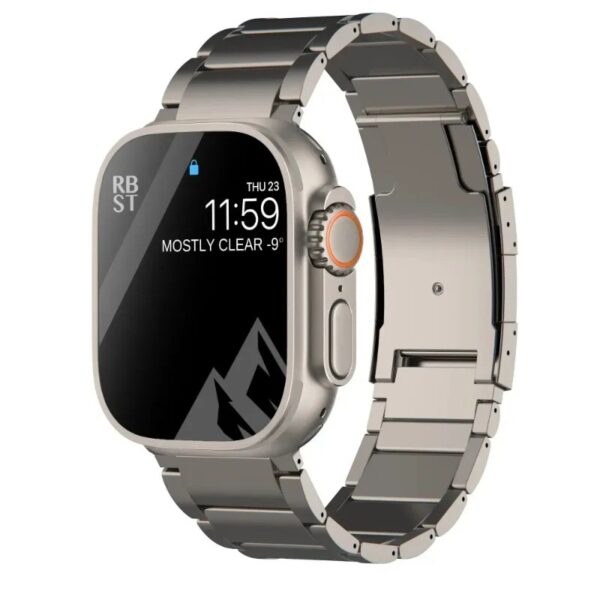 سوار بتقنية التيتانيوم النقي مناسب لساعة Apple Watch Ultra وسوار Apple S8 و iWatch 1