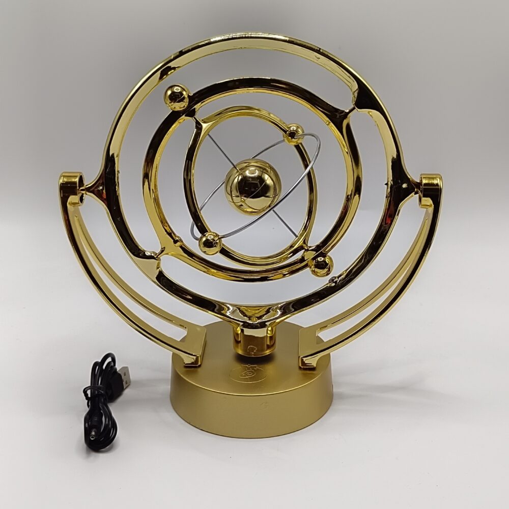New Earth perpetual motion machine desktop model rotating magnetic pendulum celestial globe orbital ornament USB decoration - Image 9