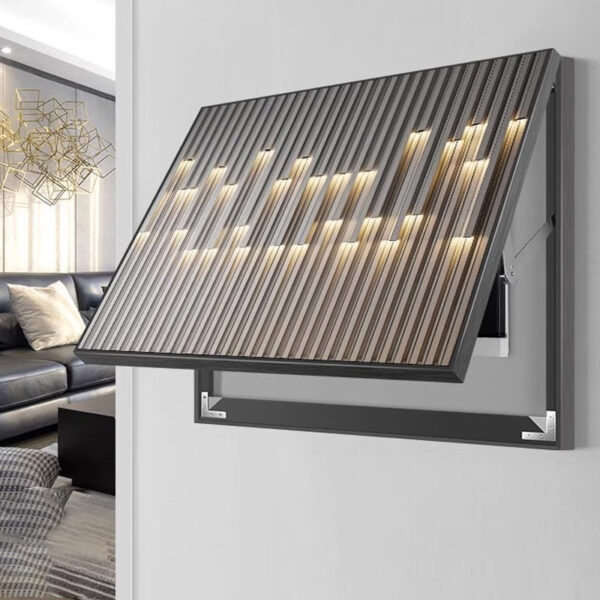 Modern minimalist light luxury electric meter box decorative painting, high-end feeling, distribution box covering switchbox, strong and weak switch box wall art.