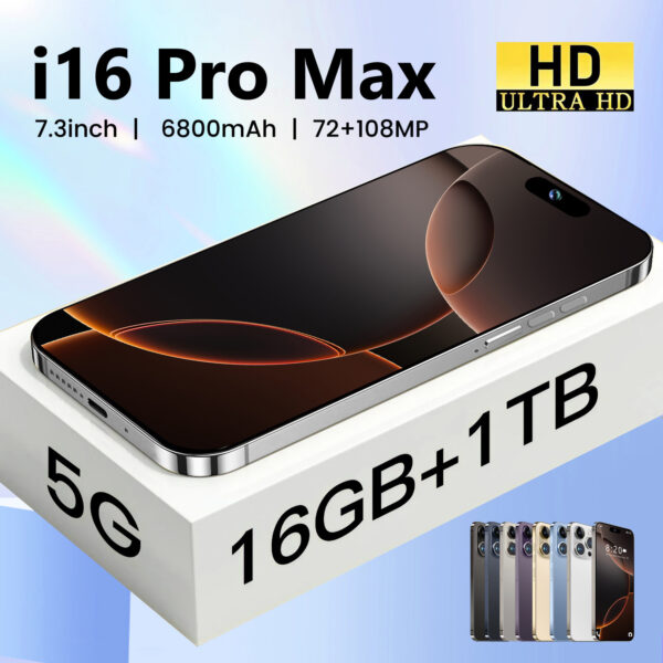 Cross-border mobile new model I16 Pro Max 16+1TB Dynamic Island Android 8.1 hot-selling smart phone