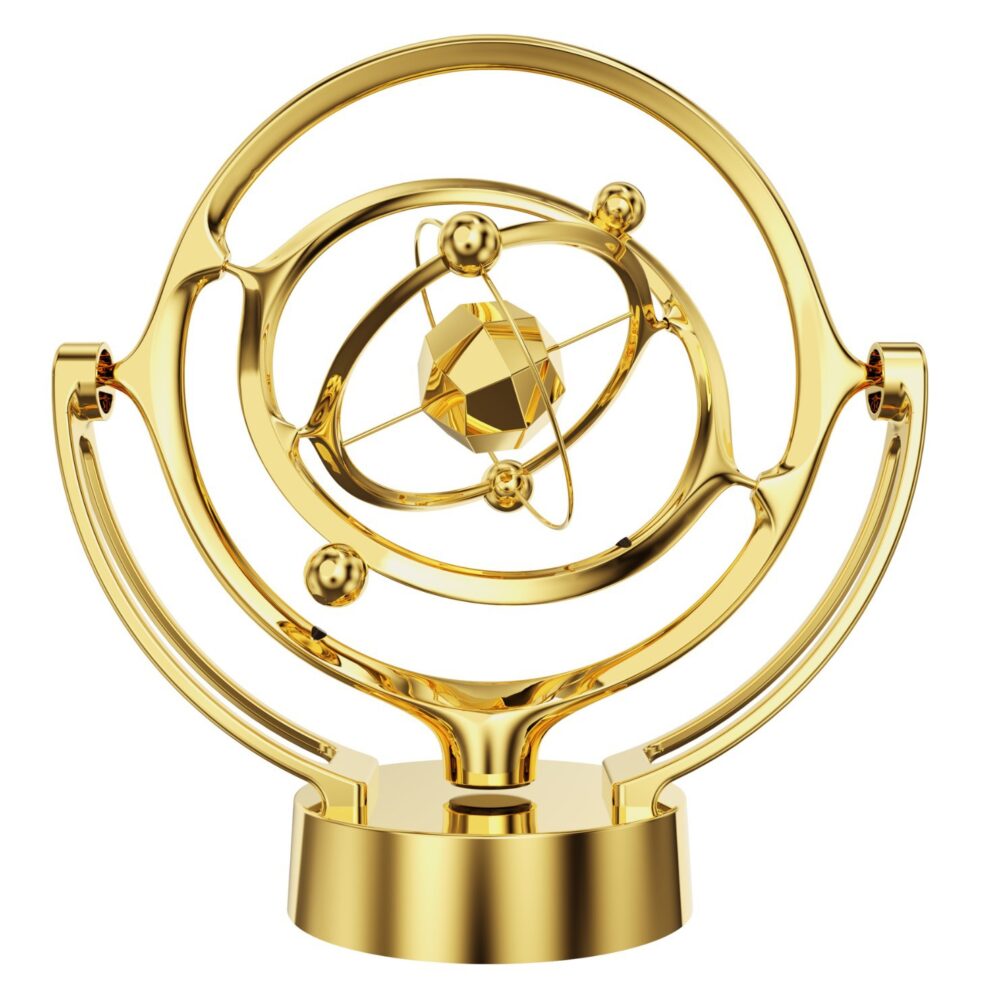 New Earth perpetual motion machine desktop model rotating magnetic pendulum celestial globe orbital ornament USB decoration - Image 8