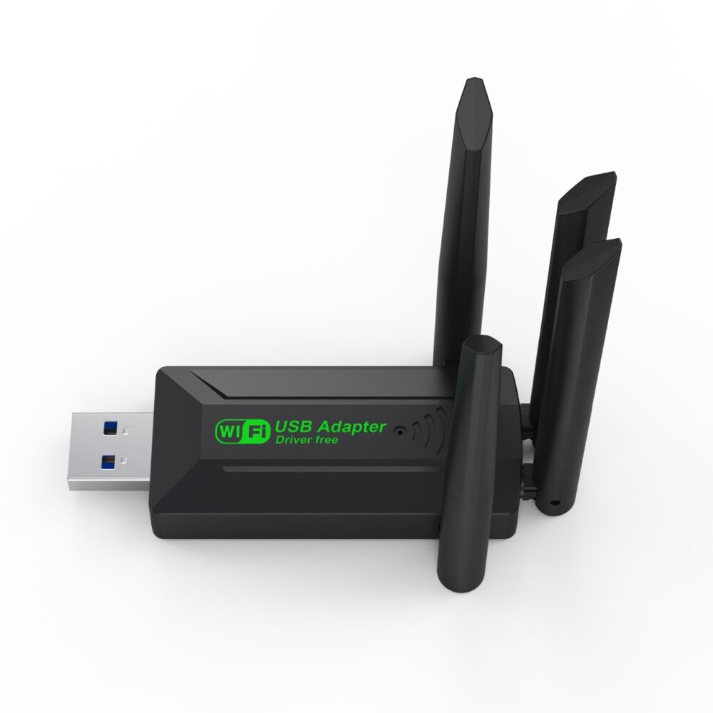 ⁦محول واي فاي USB لاسلكي بدون برامج لأجهزة الكمبيوتر المكتبية والمحمولة، جهاز استقبال وإرسال إشارة واي فاي صغير⁩ - الصورة ⁦3⁩
